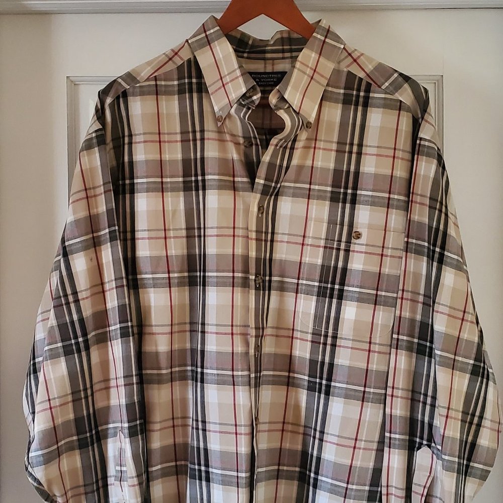 Mens Long Sleeve Roundtree & Yorke Shirt